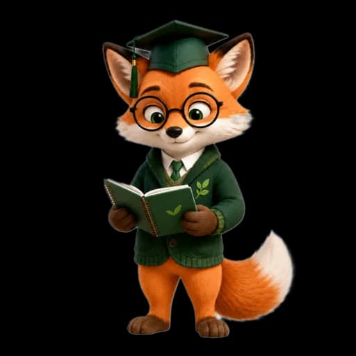 Sofi the EduGap fox mascot reading while loading